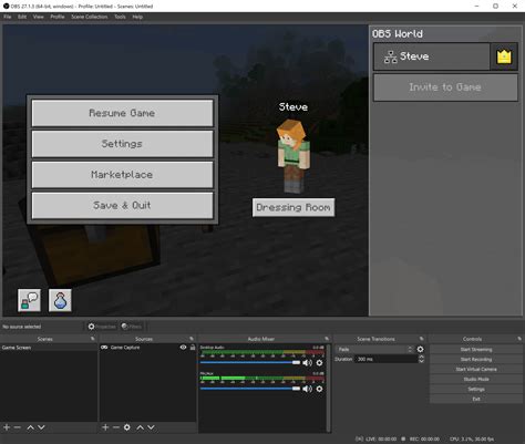 Stream Layout Tutorial 1: Game Screen .